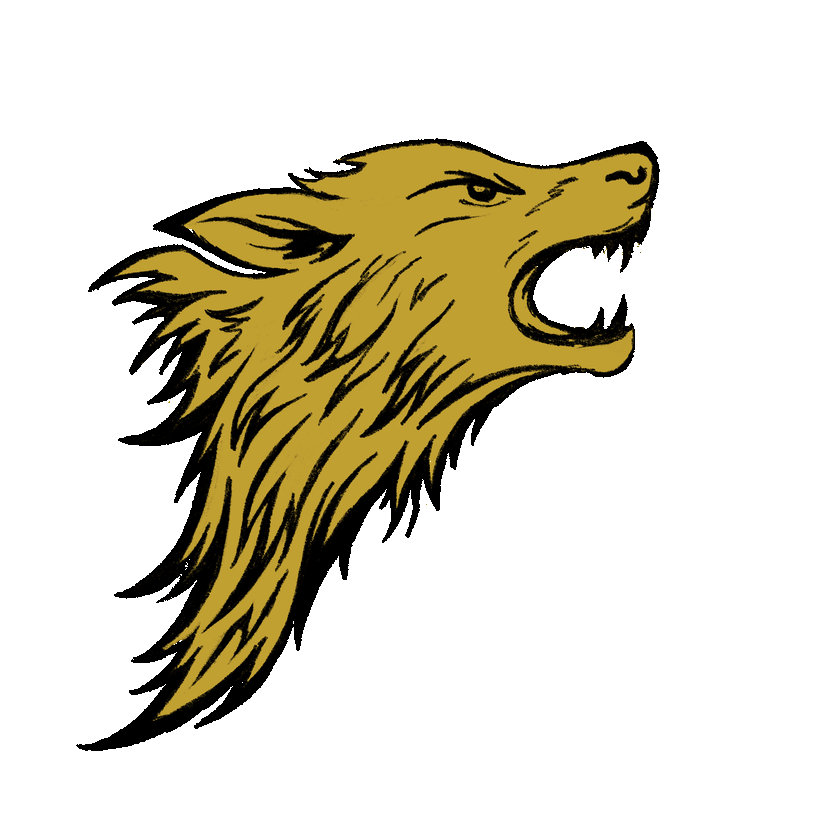 Kostecki Leathercraft — logo z wilkiem